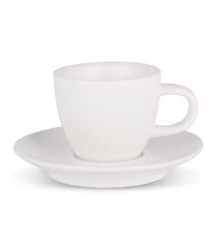 Keramische Espresso Kop en Schotel – 80 ml Barista Koffiekopje