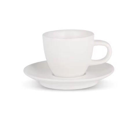 Keramische Espresso Kop en Schotel – 80 ml Barista Koffiekopje