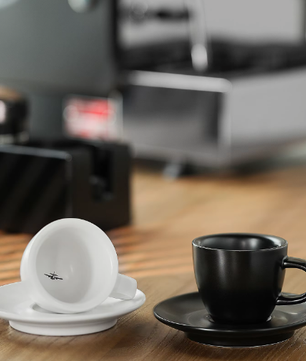 Keramische Espresso Kop en Schotel – 80 ml Barista Koffiekopje