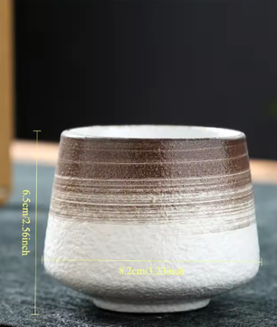 Vintage Keramische Koffiemok 200 ml – Japanse Stijl Thee- en Espressokop