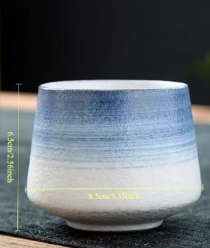 Vintage Keramische Koffiemok 200 ml – Japanse Stijl Thee- en Espressokop