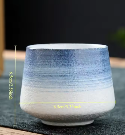 Vintage Keramische Koffiemok 200 ml – Japanse Stijl Thee- en Espressokop