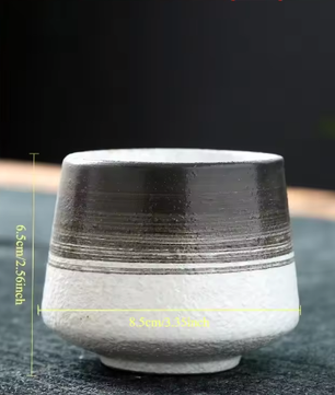 Vintage Keramische Koffiemok 200 ml – Japanse Stijl Thee- en Espressokop