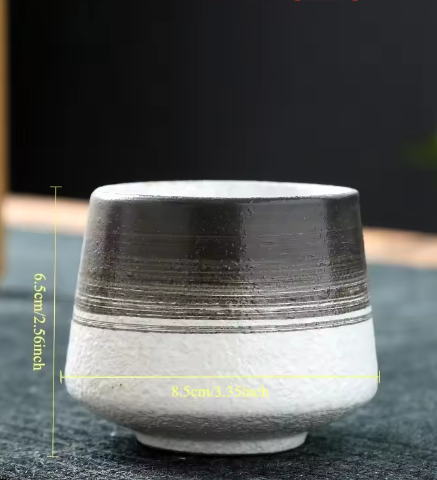 Vintage Keramische Koffiemok 200 ml – Japanse Stijl Thee- en Espressokop