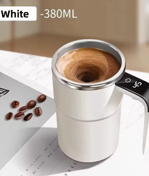 Elektrische Zelfroerende Koffiemok 380 ml – USB Oplaadbare Automatische Mengbeker