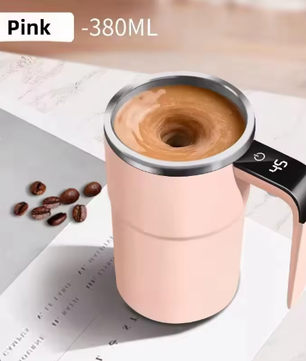 Elektrische Zelfroerende Koffiemok 380 ml – USB Oplaadbare Automatische Mengbeker