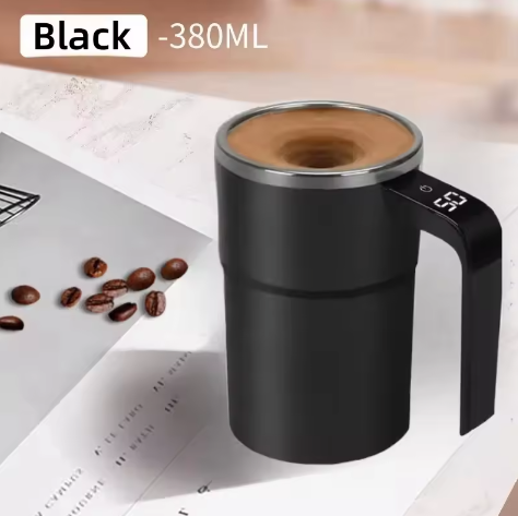 Elektrische Zelfroerende Koffiemok 380 ml – USB Oplaadbare Automatische Mengbeker