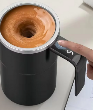 Elektrische Zelfroerende Koffiemok 380 ml – USB Oplaadbare Automatische Mengbeker