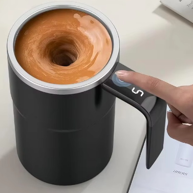 Elektrische Zelfroerende Koffiemok 380 ml – USB Oplaadbare Automatische Mengbeker