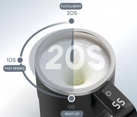 Elektrische Zelfroerende Koffiemok 380 ml – USB Oplaadbare Automatische Mengbeker