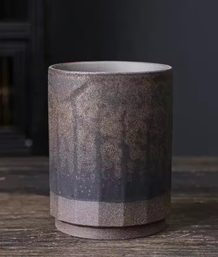 Vintage Keramische Koffiemok – Handgemaakte Steengoed Mok voor Koffie en Thee