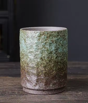 Vintage Keramische Koffiemok – Handgemaakte Steengoed Mok voor Koffie en Thee