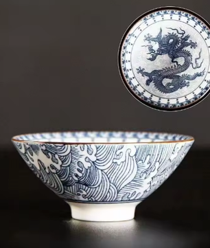 Blauw-Wit Porseleinen Kung Fu Theekopje 70 ml – Traditioneel Chinees Theekopje