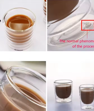 Dubbelwandige Glazen Koffiebeker – Handgemaakte Glas Mok voor Espresso, Thee en Dranken