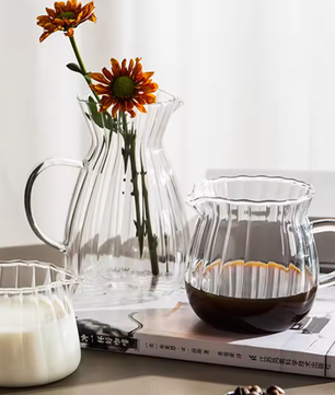 Transparante Glazen Theekop met Handvat – Hittebestendige Borosilicaat Koffiebeker