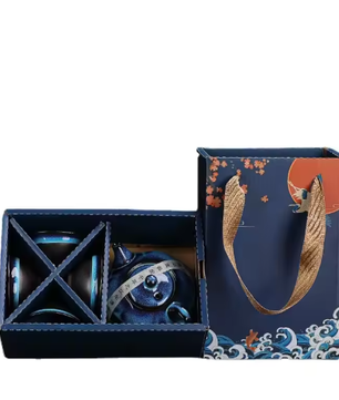 Keramische Theepot en Theekop Set – Traditionele Kung Fu Theeset