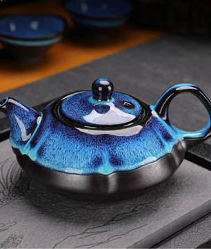 Keramische Theepot en Theekop Set – Traditionele Kung Fu Theeset