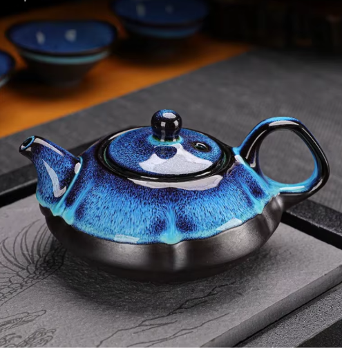 Keramische Theepot en Theekop Set – Traditionele Kung Fu Theeset