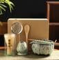 Japanse Matcha Theeset 6-Delig – Matcha Kom, Bamboe Garde en Thee Accessoires