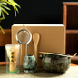 Japanse Matcha Theeset 6-Delig – Matcha Kom, Bamboe Garde en Thee Accessoires
