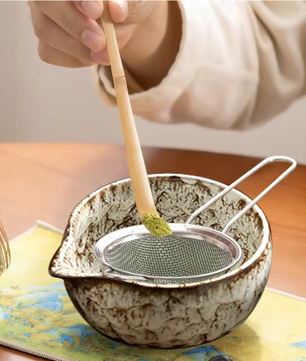 Japanse Matcha Theeset 6-Delig – Matcha Kom, Bamboe Garde en Thee Accessoires