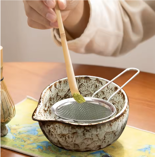 Japanse Matcha Theeset 6-Delig – Matcha Kom, Bamboe Garde en Thee Accessoires