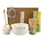 Japanse Matcha Theeset – Matcha Kom met Bamboe Garde, Lepel en Zeef