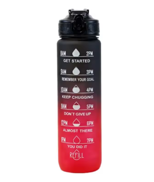 Sport Waterfles 1000 ml met Rietje – Lekvrije Drinkfles voor Fitness en Outdoor