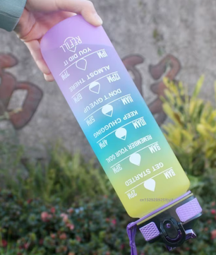 Sport Waterfles 1000 ml met Rietje – Lekvrije Drinkfles voor Fitness en Outdoor