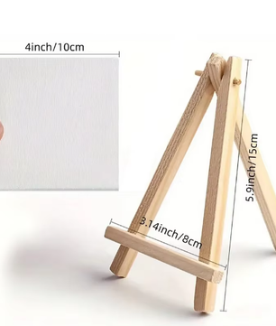Set van 5 Mini Canvas Schilderdoeken – Blanco Doeken voor Schilderen