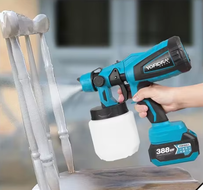 Draadloos Elektrisch Verfspuitpistool 1000 ml – Verfspuit voor DIY en Klusprojecten