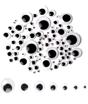 Zelfklevende Googly Ogen Set – Wiggle Ogen voor DIY Knutselprojecten