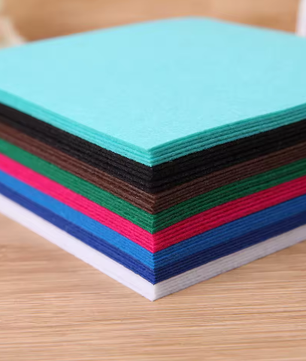 Set van 40 Vilt Stoffen Vellen 10 × 10 cm – DIY Knutsel- en Naai Vilt