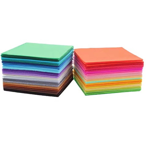 Set van 40 Vilt Stoffen Vellen 10 × 10 cm – DIY Knutsel- en Naai Vilt