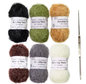 Set van 6 Scrubby Garen – Polyester Schrobgaren voor Haken en Breien