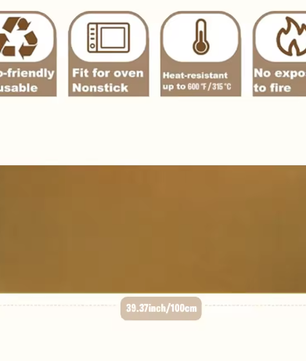 PTFE Hittebestendige Knutselmat 30 × 100 cm – Herbruikbaar Non-Stick Transfervel