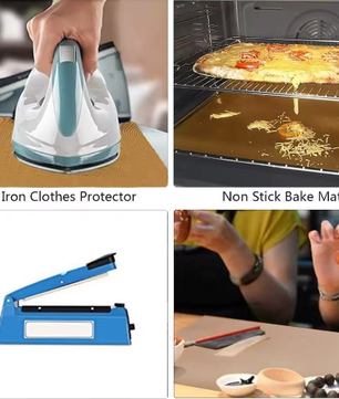 PTFE Hittebestendige Knutselmat 30 × 100 cm – Herbruikbaar Non-Stick Transfervel