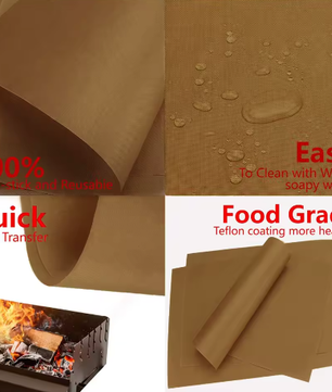 PTFE Hittebestendige Knutselmat 30 × 100 cm – Herbruikbaar Non-Stick Transfervel