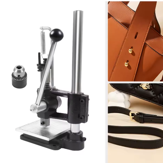 Handmatige Persponsmachine – Verstelbare Ponsmachine voor Leerbewerking