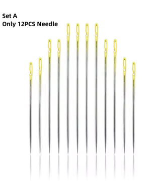 Multi-Size Stopnaalden met Zijopening – RVS Naainaalden Set