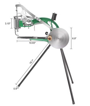 Handmatige Schoenreparatie Naaimachine – Metalen Leer Naaimachine met 360° Verstelling