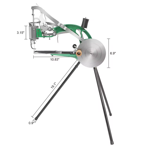 Handmatige Schoenreparatie Naaimachine – Metalen Leer Naaimachine met 360° Verstelling