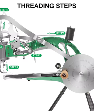 Handmatige Schoenreparatie Naaimachine – Metalen Leer Naaimachine met 360° Verstelling