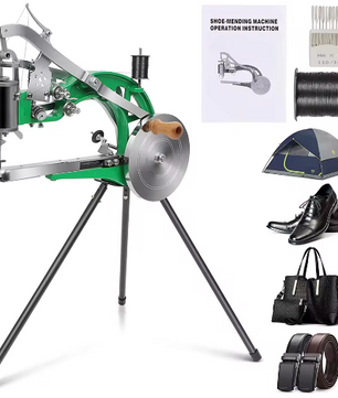 Handmatige Schoenreparatie Naaimachine – Metalen Leer Naaimachine met 360° Verstelling