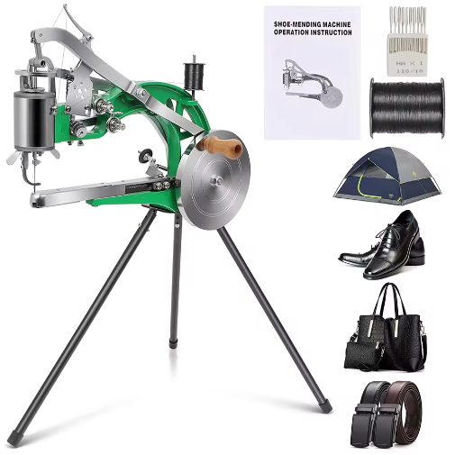 Handmatige Schoenreparatie Naaimachine – Metalen Leer Naaimachine met 360° Verstelling