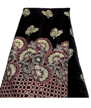 Fluwelen Kant Stof met Pailletten – Elegante Guipure Kant voor Naaien en Feestkleding