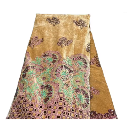 Fluwelen Kant Stof met Pailletten – Elegante Guipure Kant voor Naaien en Feestkleding