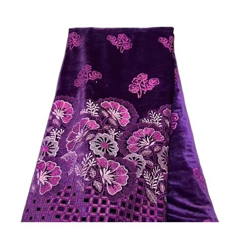 Fluwelen Kant Stof met Pailletten – Elegante Guipure Kant voor Naaien en Feestkleding