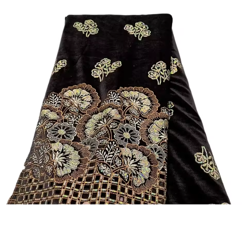 Fluwelen Kant Stof met Pailletten – Elegante Guipure Kant voor Naaien en Feestkleding