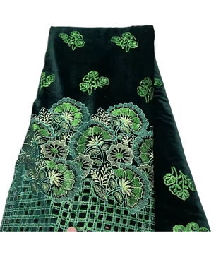 Fluwelen Kant Stof met Pailletten – Elegante Guipure Kant voor Naaien en Feestkleding